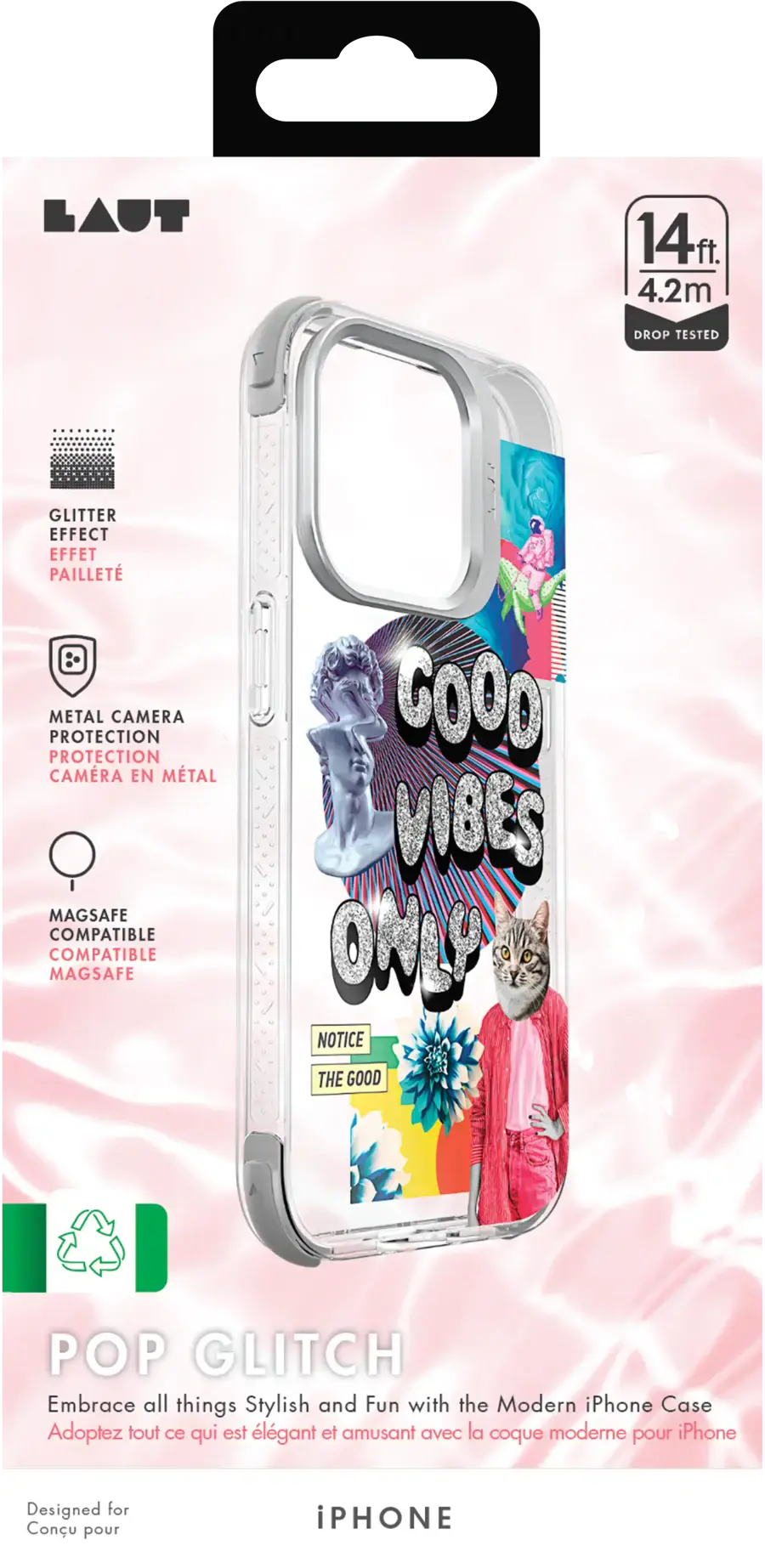 Чохол LAUT POP GLITCH case with MagSafe for iPhone 15 Pro (L_IP23B_POP_GL)