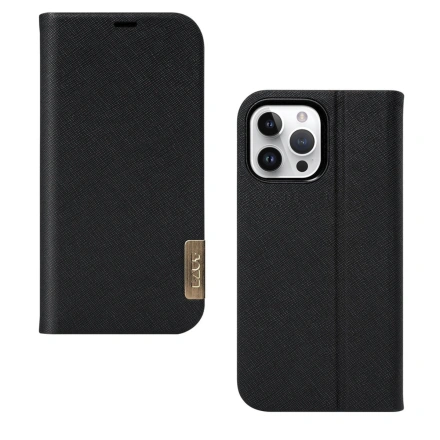 Чехол LAUT PRESTIGE FOLIO case for iPhone 15 Pro Max (L_IP23D_PF_BK)