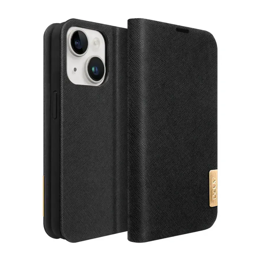 Чехол LAUT PRESTIGE FOLIO case for iPhone 15 Plus (L_IP23C_PF_BK)