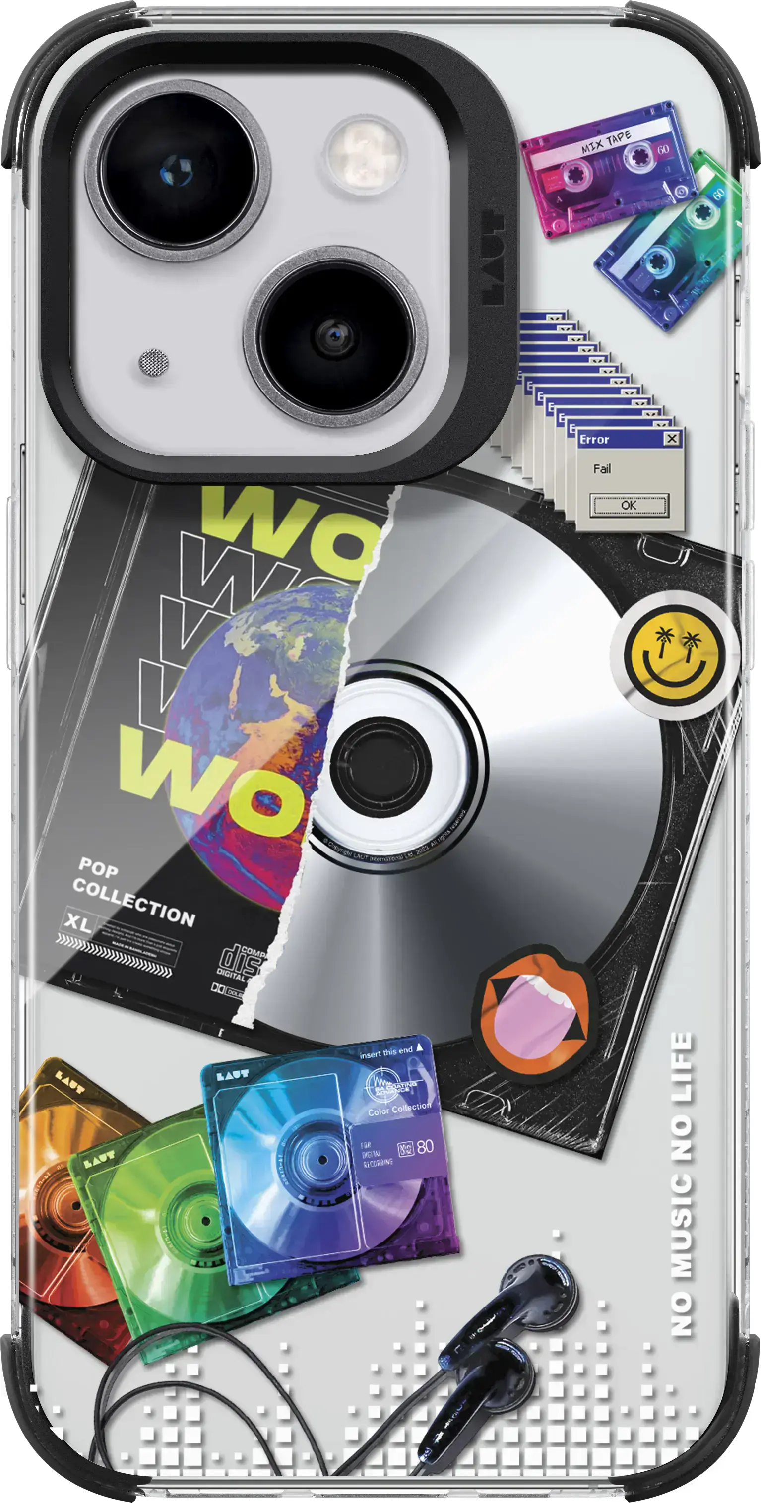 Чехол LAUT POP RETRO MUSIC case with MagSafe for iPhone 15 Plus (L_IP23C_POP_RM)