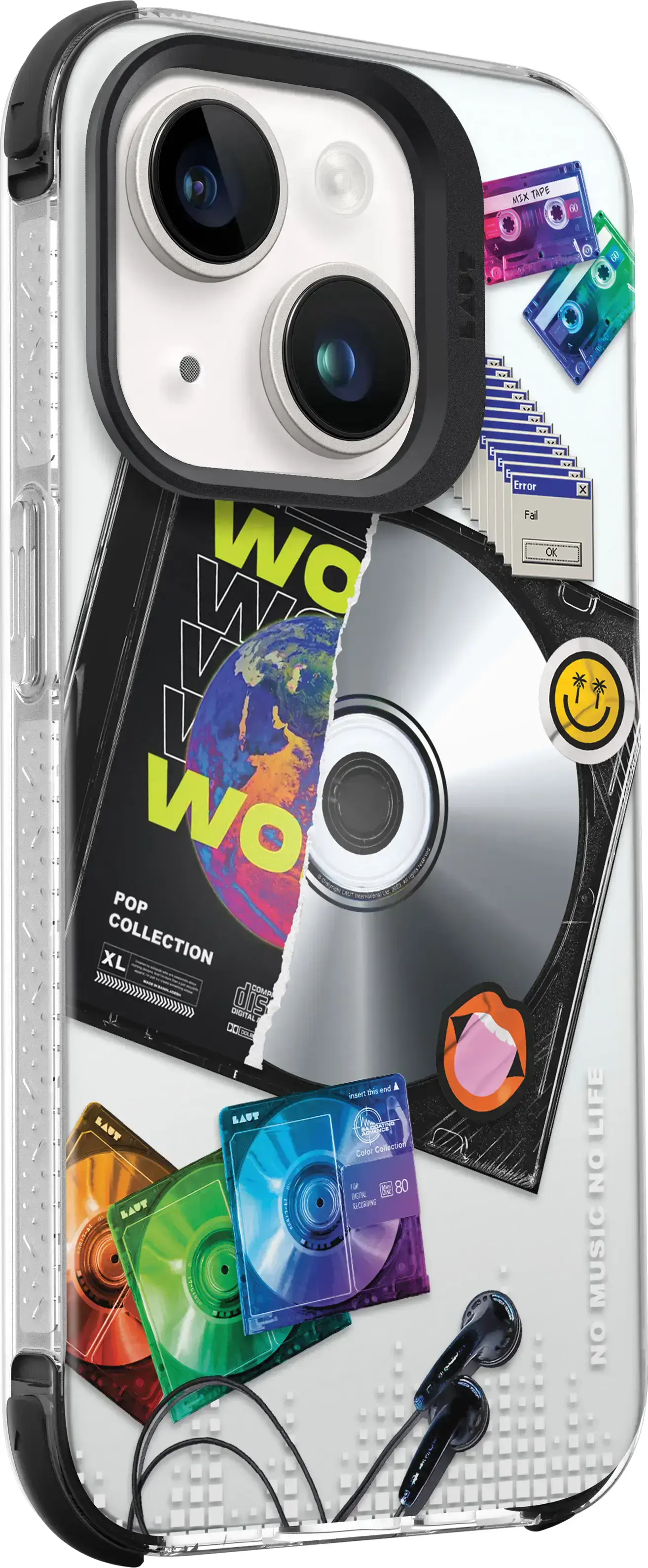 Чехол LAUT POP RETRO MUSIC case with MagSafe for iPhone 15 Plus (L_IP23C_POP_RM)