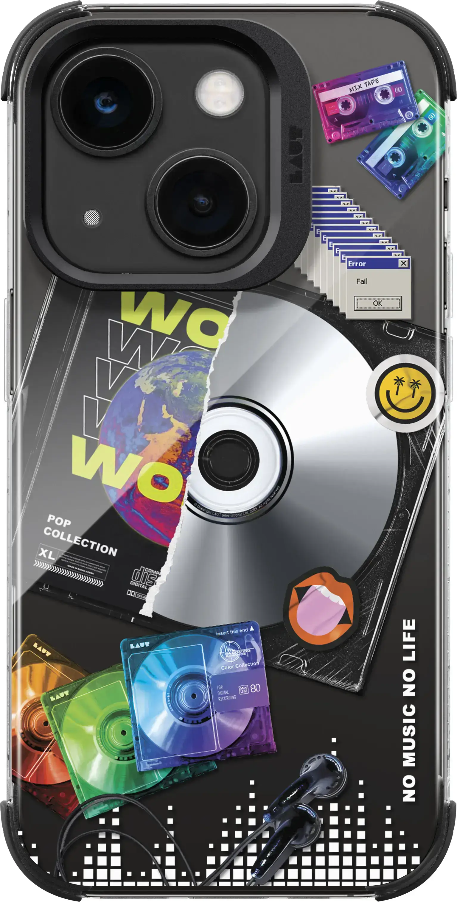 Чехол LAUT POP RETRO MUSIC case with MagSafe for iPhone 15 Plus (L_IP23C_POP_RM)