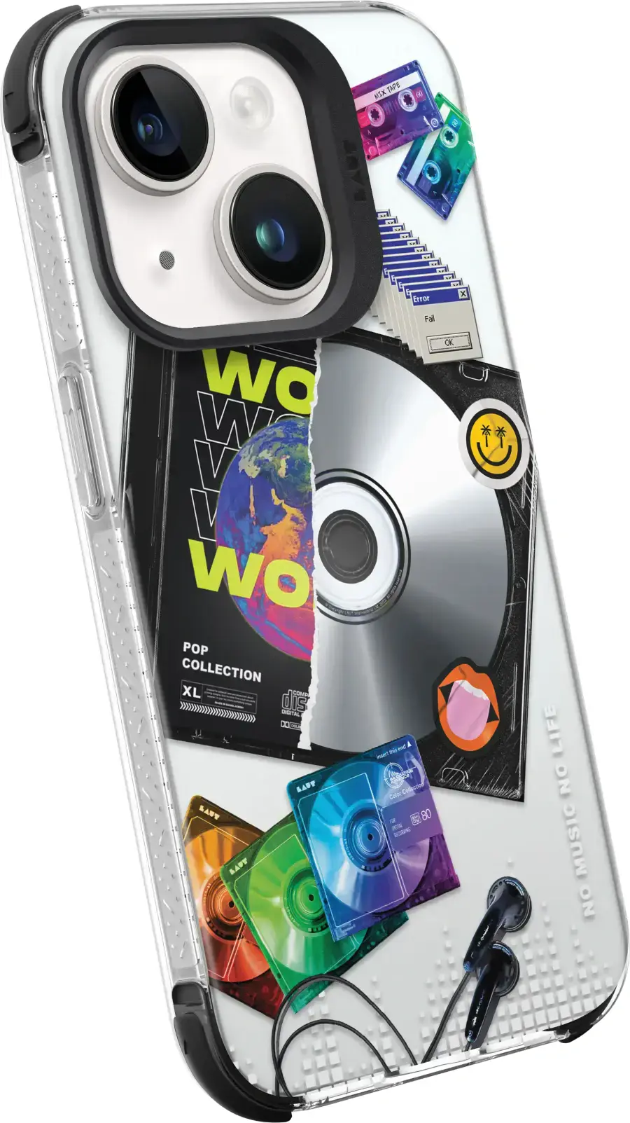 Чехол LAUT POP RETRO MUSIC case with MagSafe for iPhone 15 Plus (L_IP23C_POP_RM)