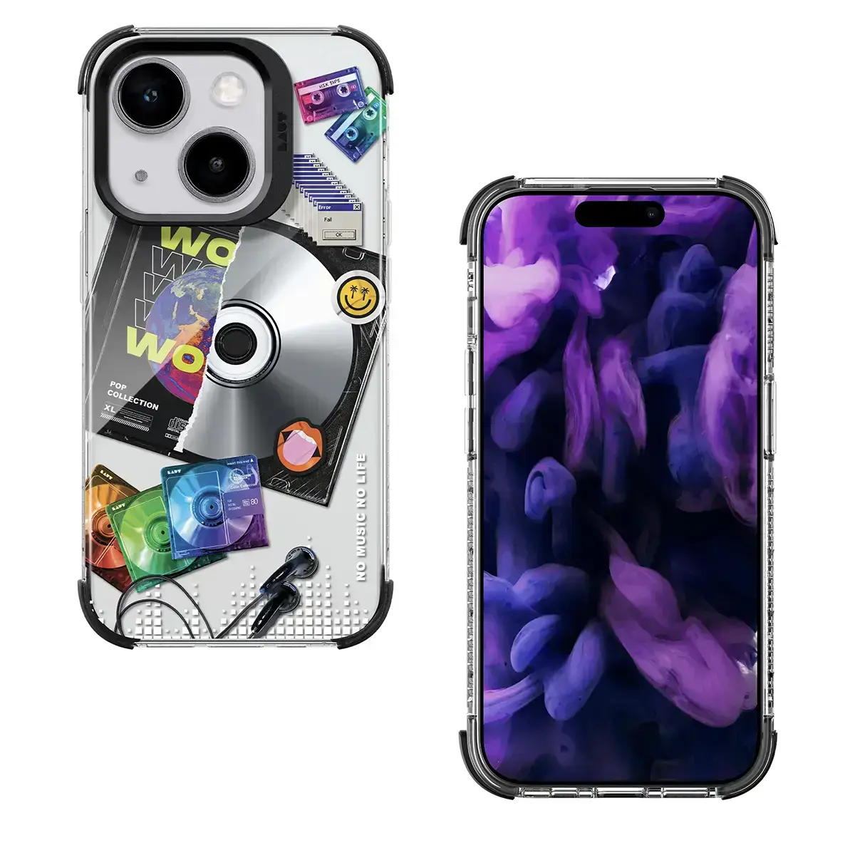 Чехол LAUT POP RETRO MUSIC case with MagSafe for iPhone 15 Plus (L_IP23C_POP_RM)