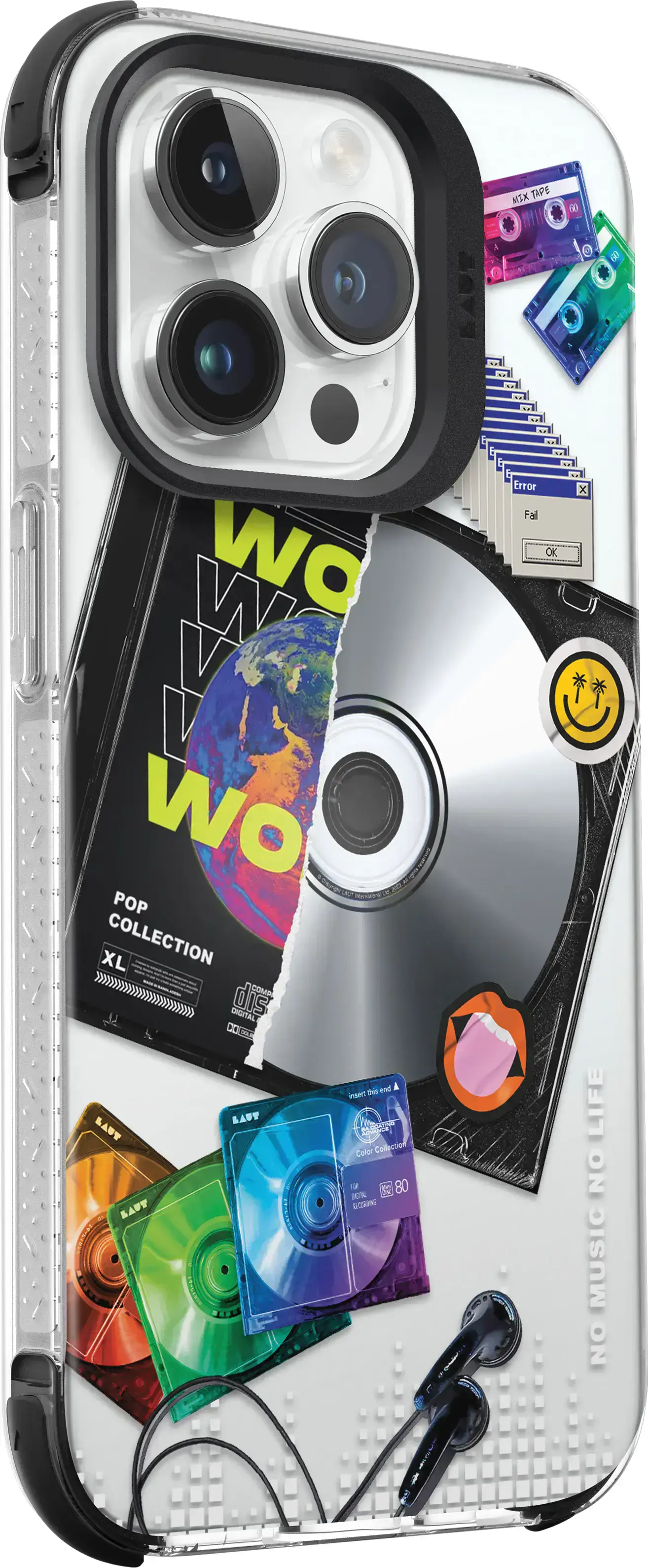 Чохол LAUT POP RETRO MUSIC case with MagSafe for iPhone 15 Pro (L_IP23B_POP_RM)