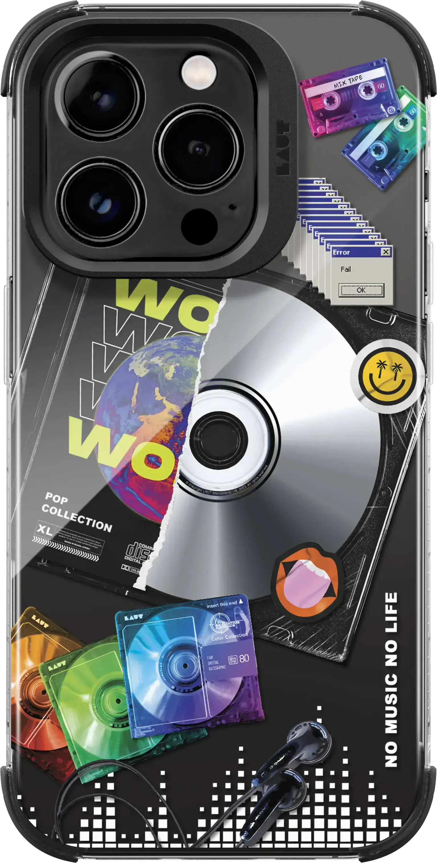 Чохол LAUT POP RETRO MUSIC case with MagSafe for iPhone 15 Pro (L_IP23B_POP_RM)