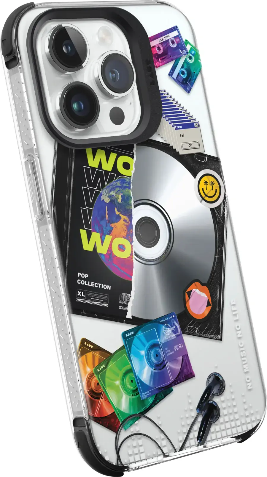 Чехол LAUT POP RETRO MUSIC case with MagSafe for iPhone 15 Pro (L_IP23B_POP_RM)