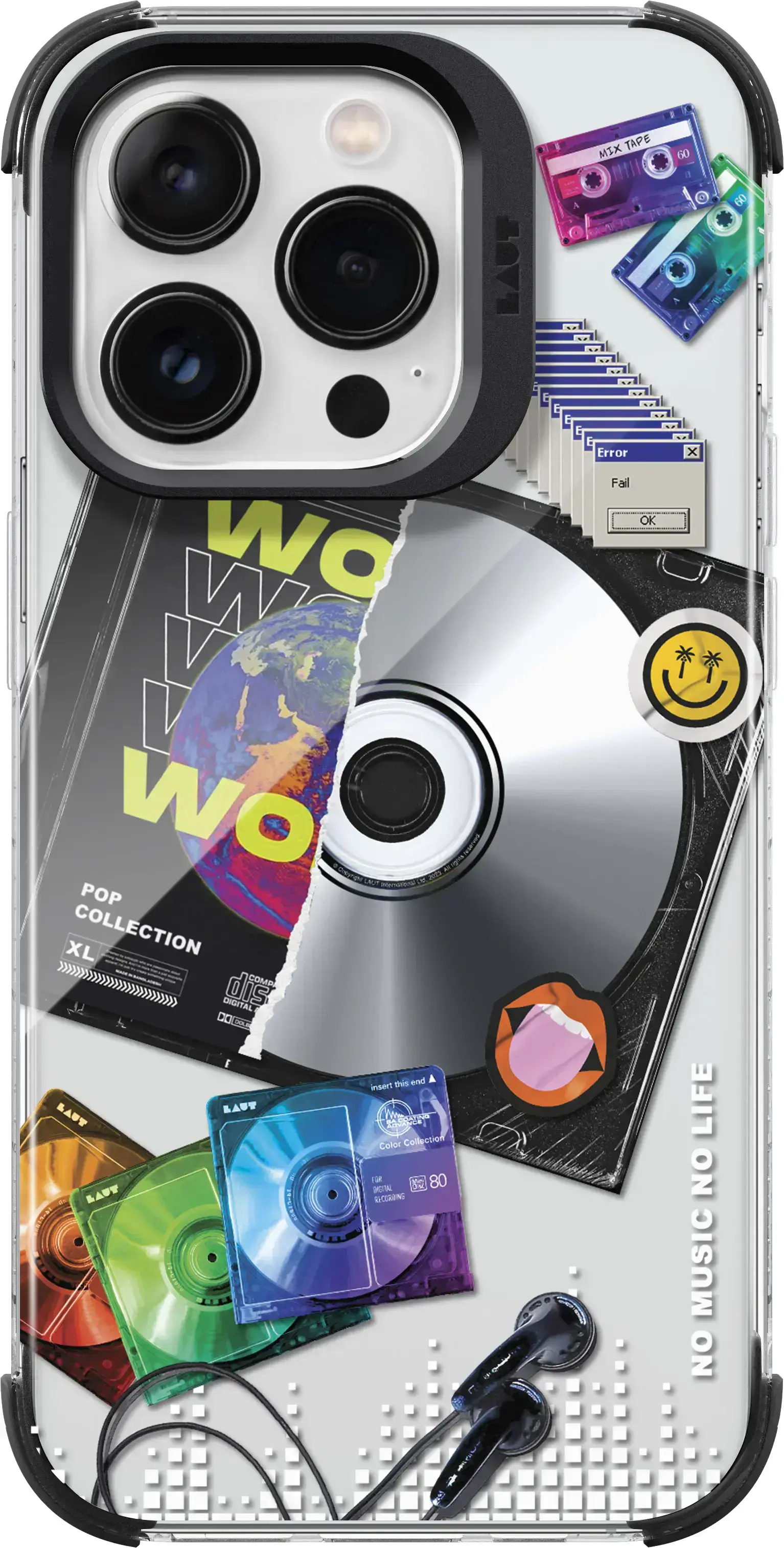 Чохол LAUT POP RETRO MUSIC case with MagSafe for iPhone 15 Pro Max (L_IP23D_POP_RM)