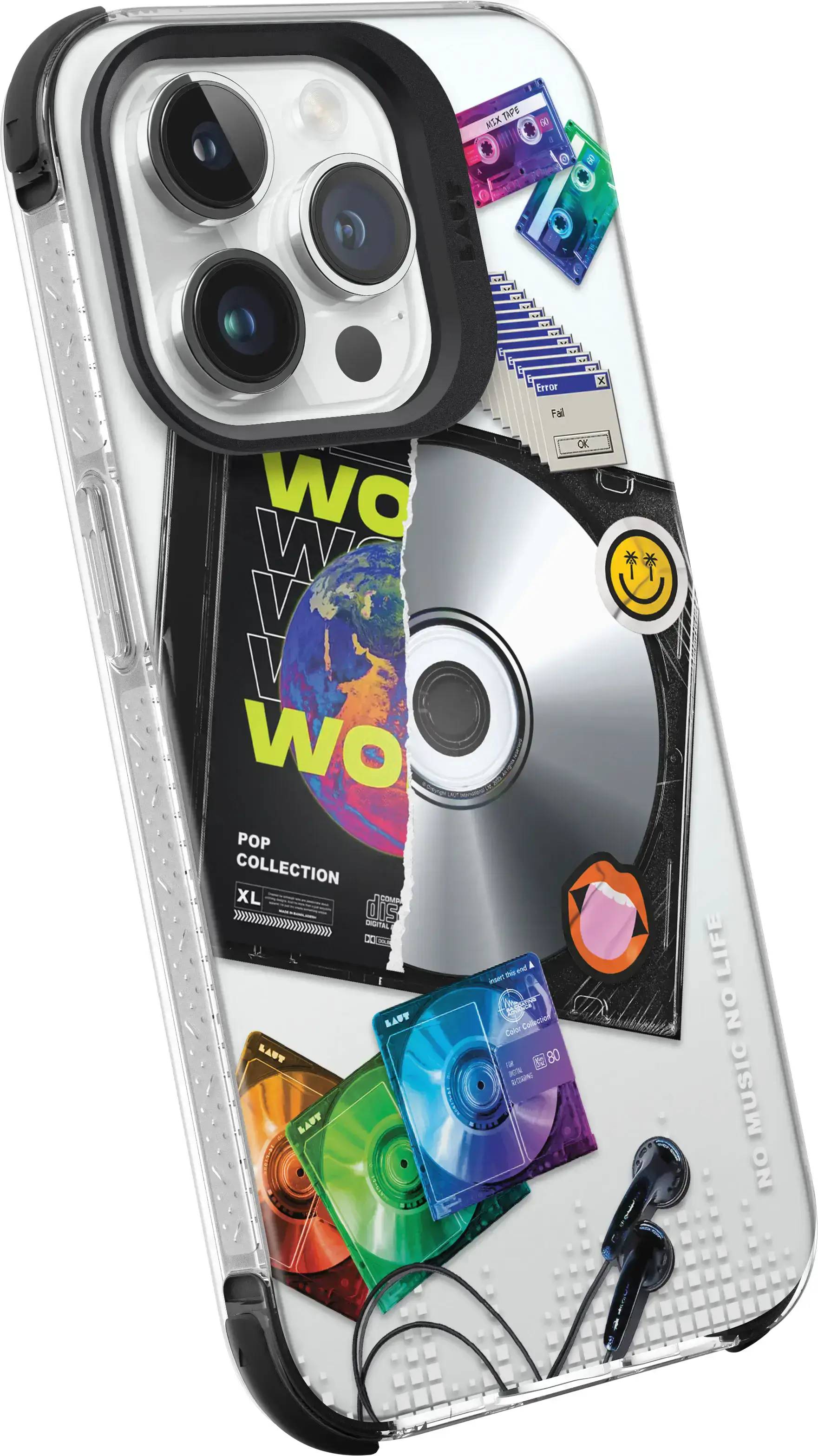 Чохол LAUT POP RETRO MUSIC case with MagSafe for iPhone 15 Pro Max (L_IP23D_POP_RM)