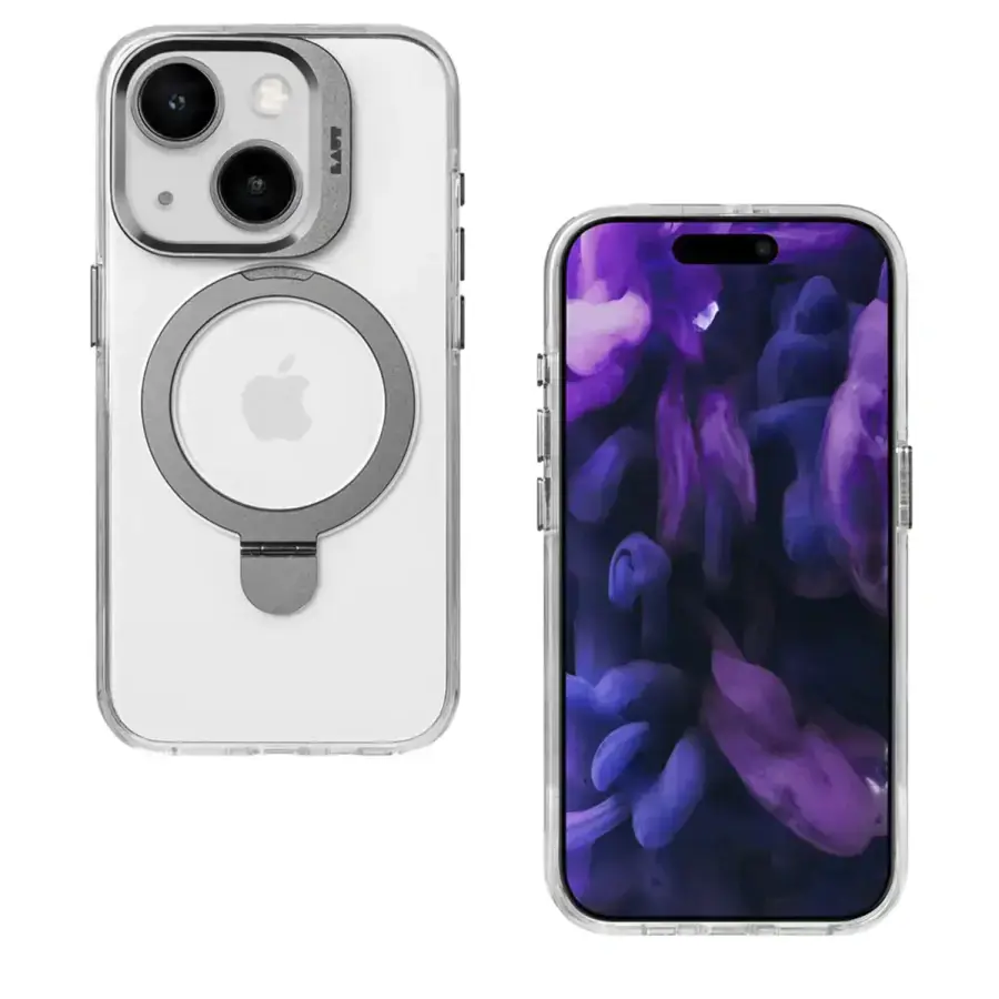 Чехол LAUT REVIVE PROP case with MagSafe for iPhone 15 - Crystal (L_IP23A_RE_UC)