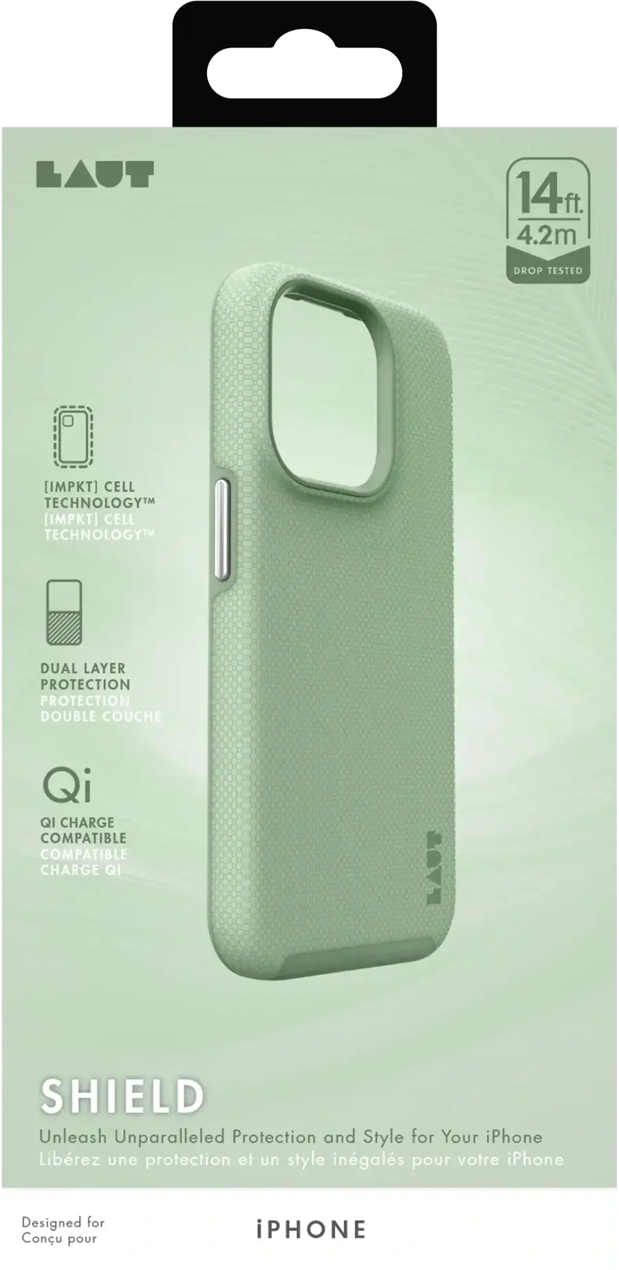 Чохол LAUT Shield Case for iPhone 15 Pro - Pistachio (L_IP23B_SH_PI)