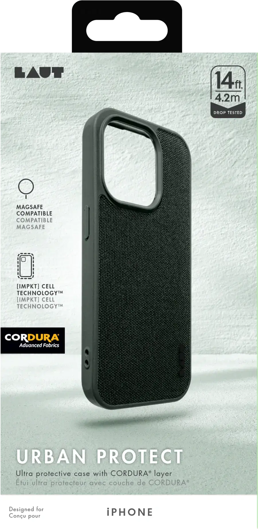 Чехол LAUT URBAN PROTECT case with MagSafe for iPhone 15 - Olive (L_IP23A_UP_GN)