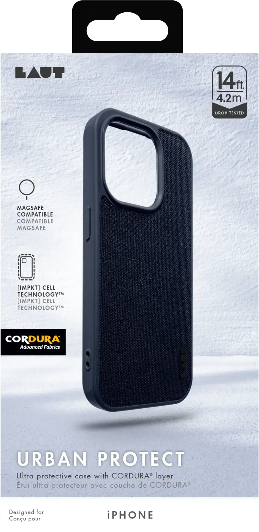 Чехол LAUT URBAN PROTECT case with MagSafe for iPhone 15 Plus - Indigo (L_IP23C_UP_BL)