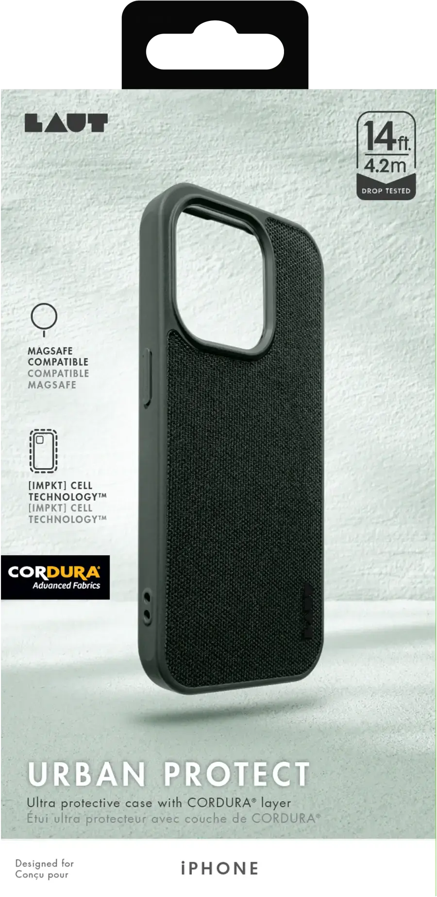 Чехол LAUT URBAN PROTECT case with MagSafe for iPhone 15 Plus - Olive (L_IP23C_UP_GN)