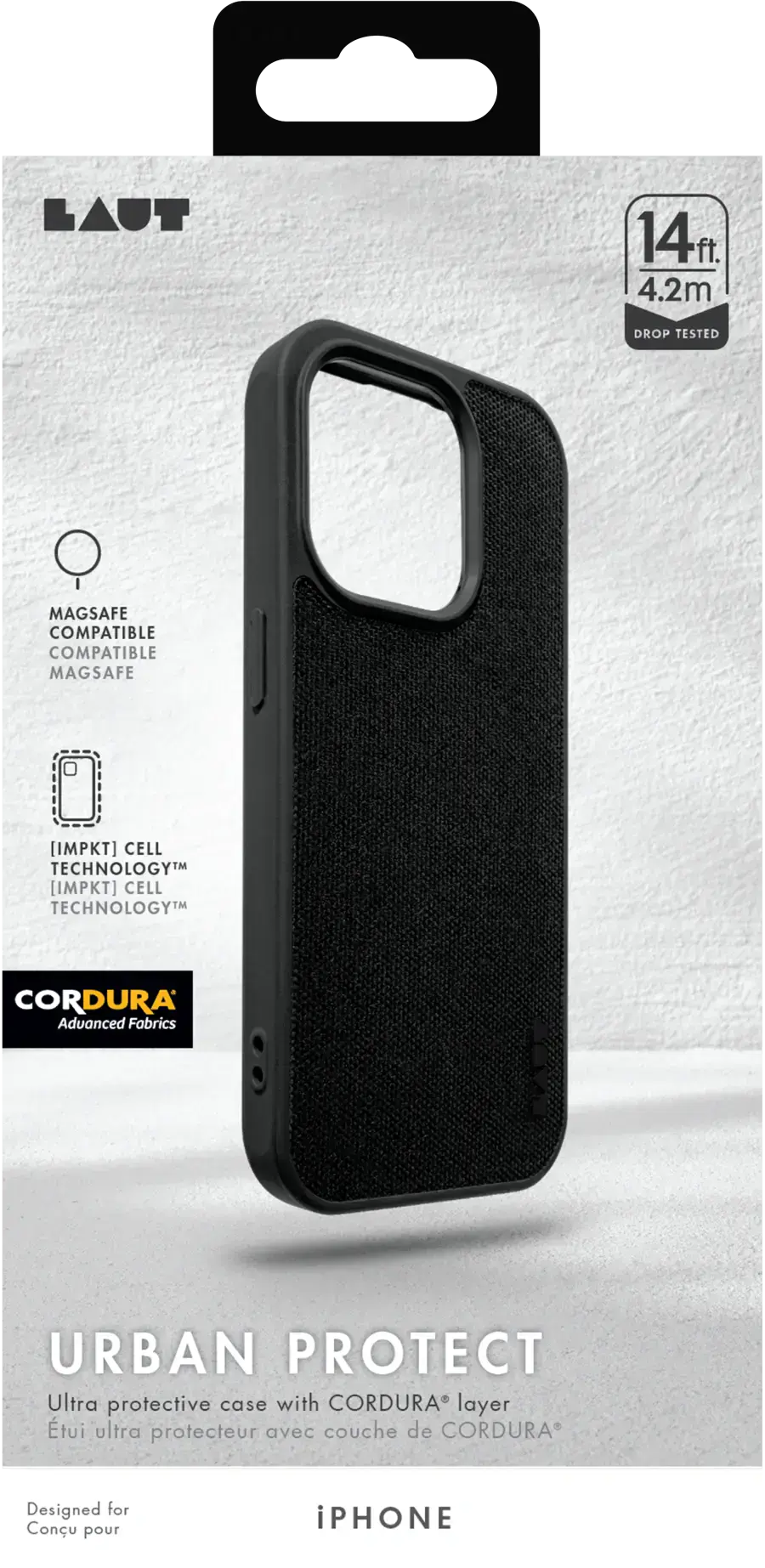Чохол LAUT URBAN PROTECT case with MagSafe for iPhone 15 Pro - Black (L_IP23B_UP_BK)