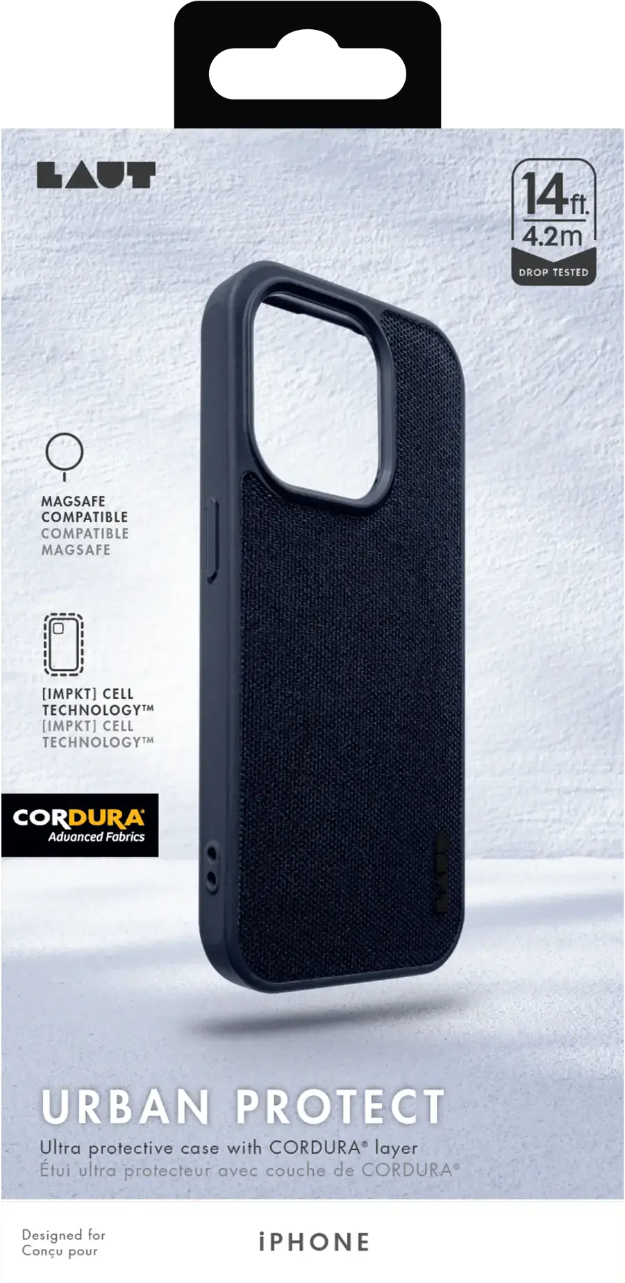 Чохол LAUT URBAN PROTECT case with MagSafe for iPhone 15 Pro - Indigo (L_IP23B_UP_BL)