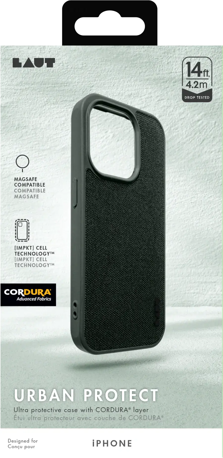 Чохол LAUT URBAN PROTECT case with MagSafe for iPhone 15 Pro - Olive (L_IP23B_UP_GN)