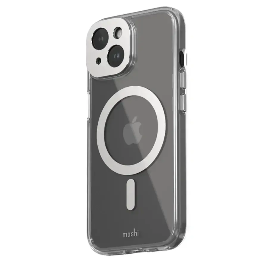 Чохол Moshi iGlaze Slim Hardshell Case for iPhone 15 - Luna Silver (99MO231001)