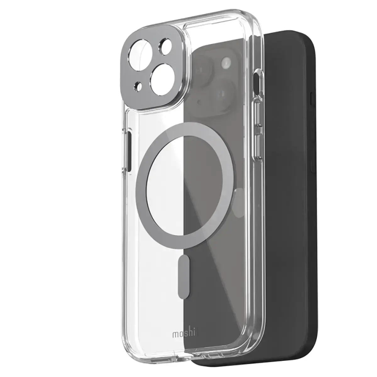Чохол Moshi iGlaze Slim Hardshell Case for iPhone 15 - Meteorite Gray (99MO231005)