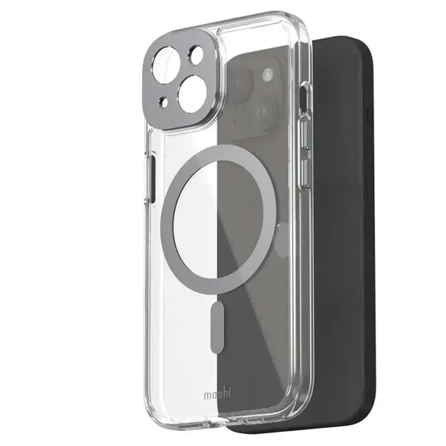 Чохол Moshi iGlaze Slim Hardshell Case for iPhone 15 - Meteorite Gray (99MO231005)