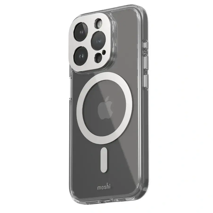 Чохол Moshi iGlaze Slim Hardshell Case for iPhone 15 Pro - Luna Silver (99MO231003)
