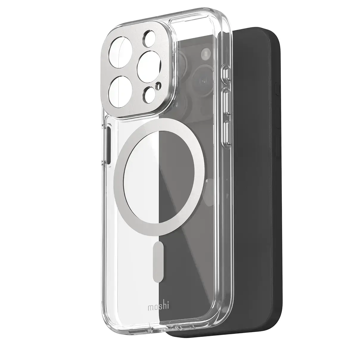 Чехол Moshi iGlaze Slim Hardshell Case for iPhone 15 Pro - Luna Silver (99MO231003)