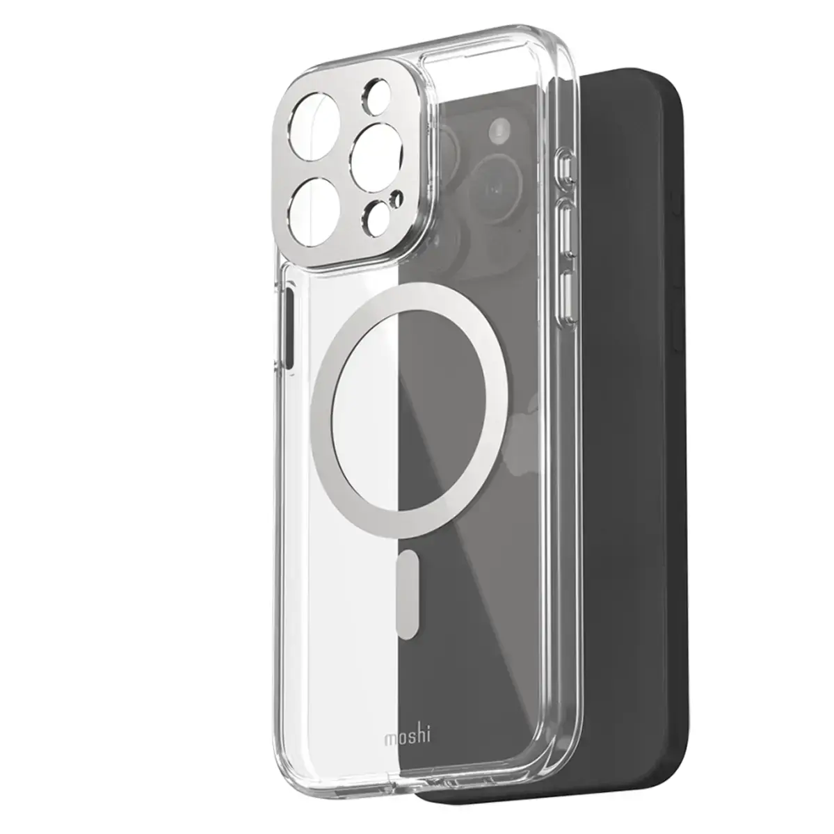 Чохол Moshi iGlaze Slim Hardshell Case for iPhone 15 Pro Max - Luna Silver (99MO231004)