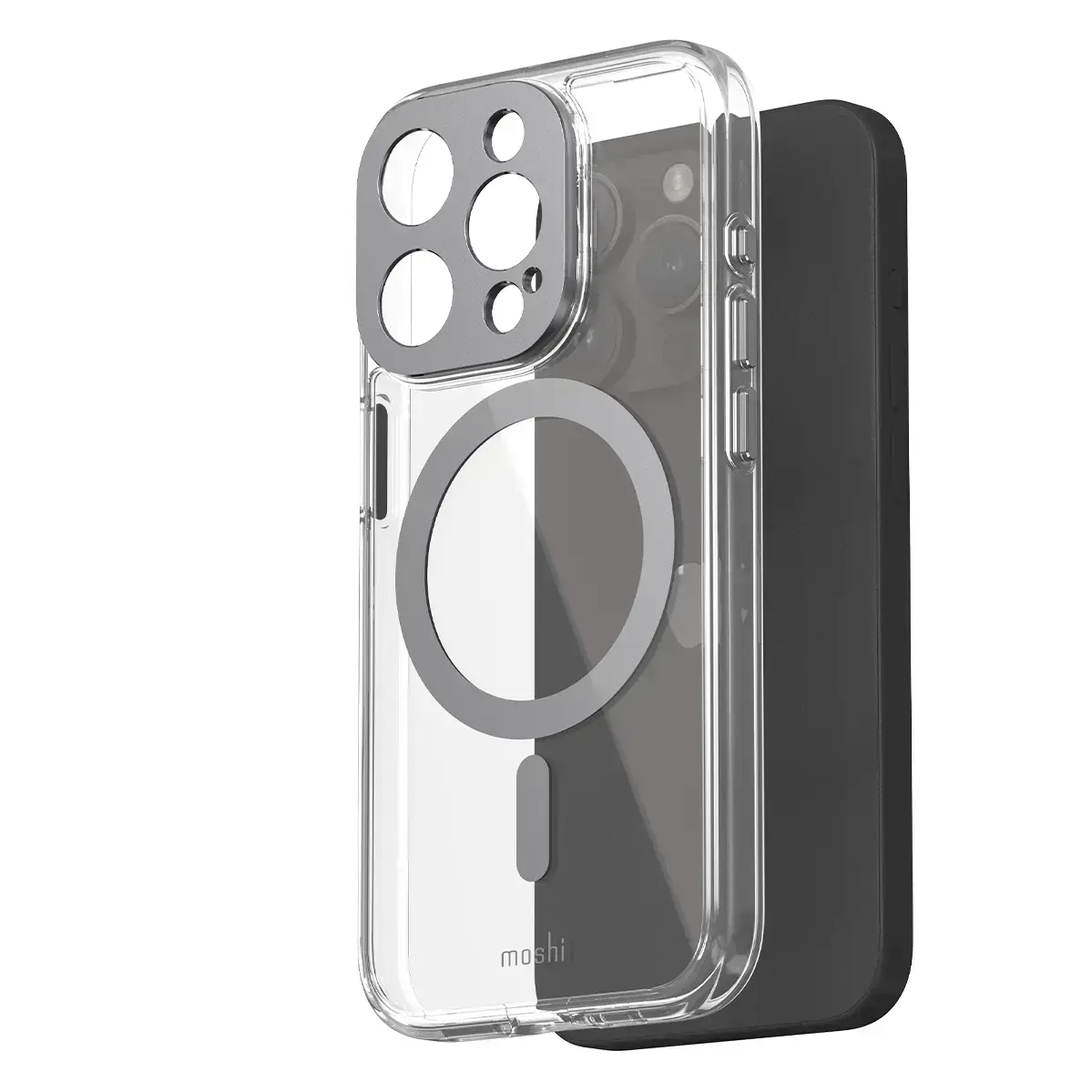 Чехол Moshi iGlaze Slim Hardshell Case for iPhone 15 Pro - Meteorite Gray (99MO231007)