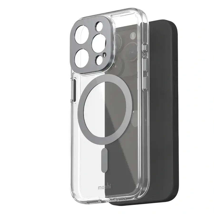 Чохол Moshi iGlaze Slim Hardshell Case for iPhone 15 Pro - Meteorite Gray (99MO231007)