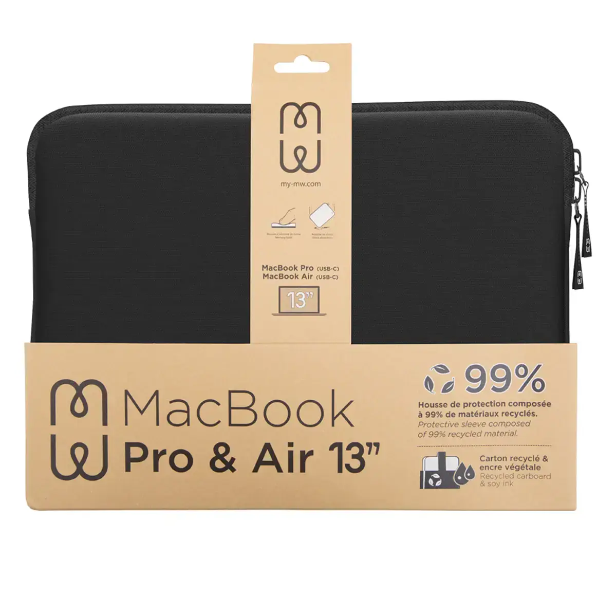 Чохол MW Basics 2Life Sleeve Case for MacBook Pro 16" - Black/White (MW-410142)
