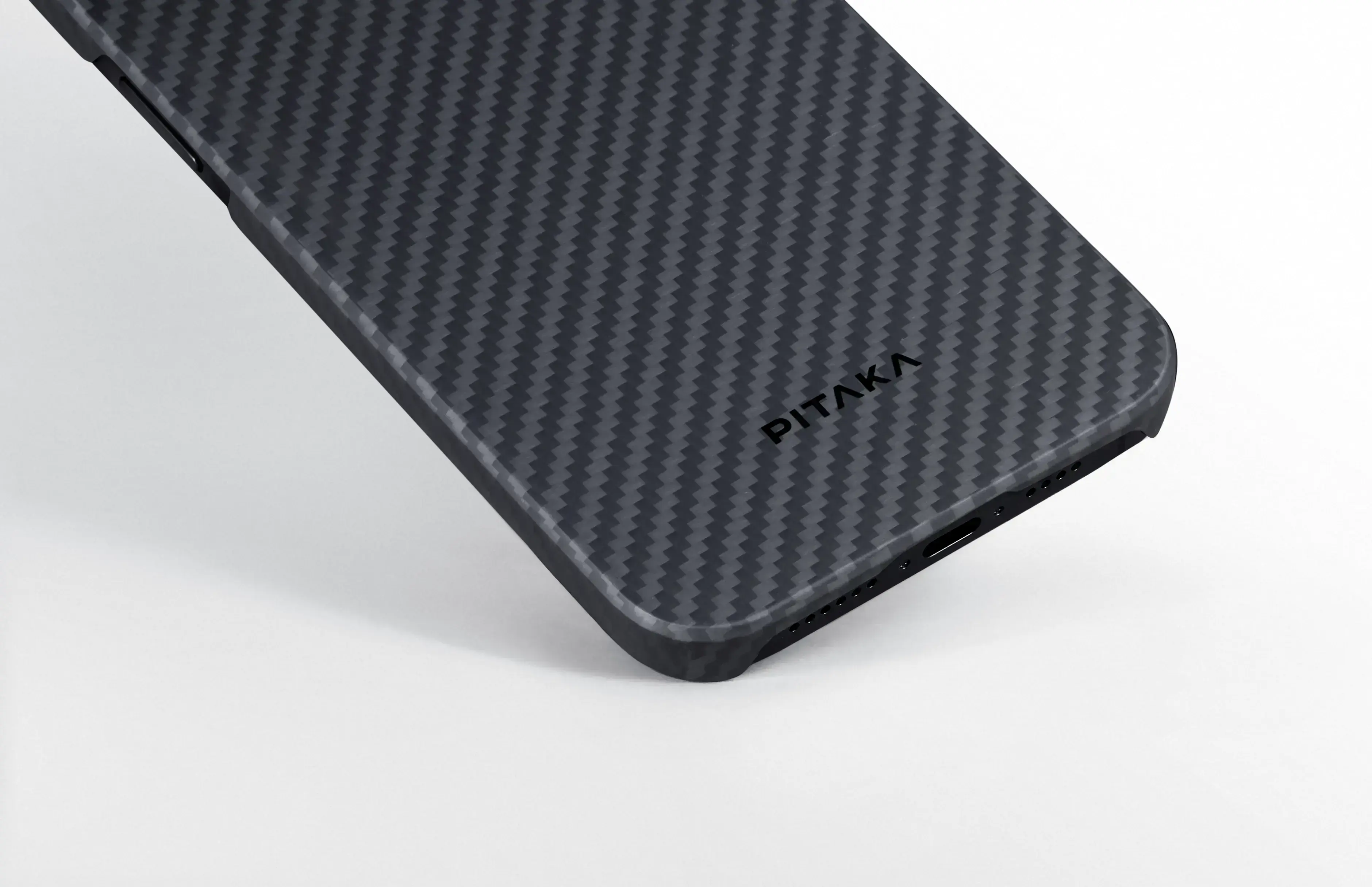 Чехол Pitaka MagEZ Case 4 Twill 1500D for iPhone 15 Pro - Black/Grey (KI1501P)