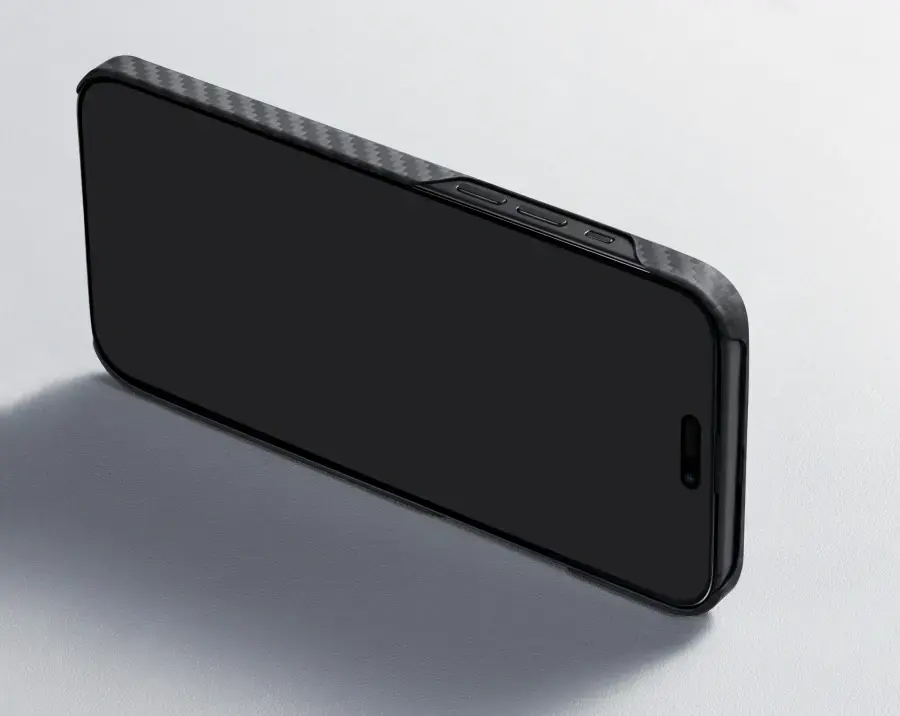 Чехол Pitaka MagEZ Case 4 Twill 1500D for iPhone 15 Pro - Black/Grey (KI1501P)