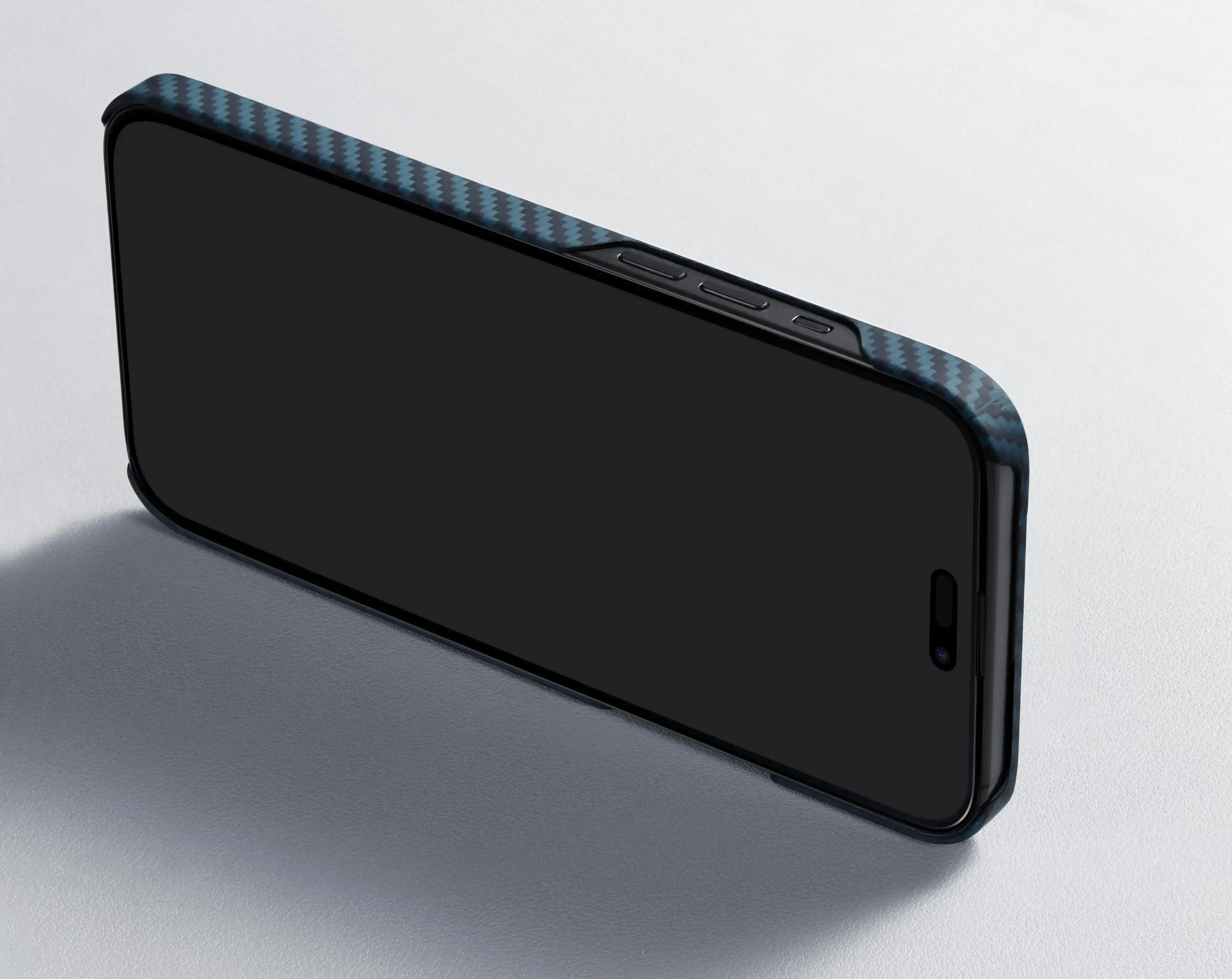 Чохол Pitaka MagEZ Case 4 Twill 1500D for iPhone 15 Pro Max - Black/Blue (KI1508PM)