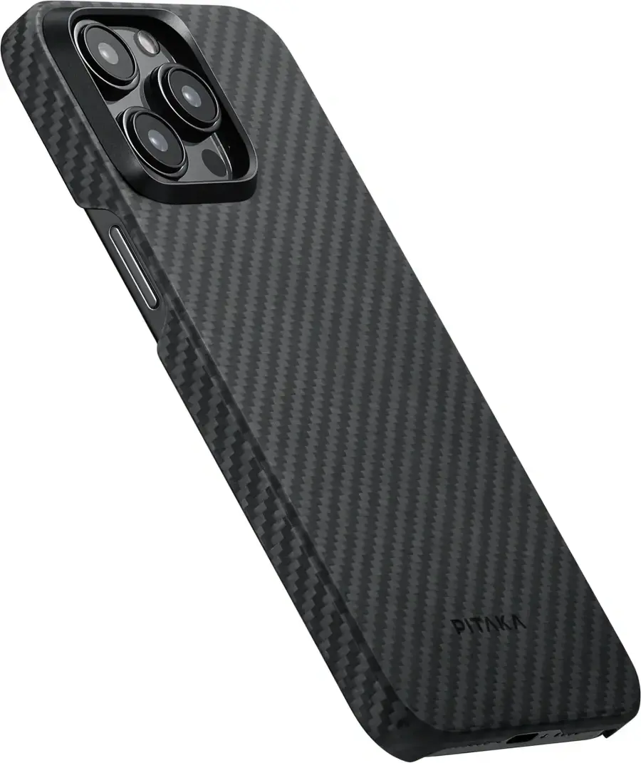 Чохол Pitaka MagEZ Case 4 Twill 1500D for iPhone 15 Pro Max - Black/Grey (KI1501PM)