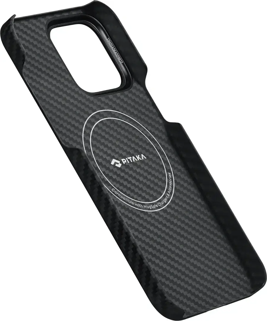 Чохол Pitaka MagEZ Case 4 Twill 1500D for iPhone 15 Pro Max - Black/Grey (KI1501PM)
