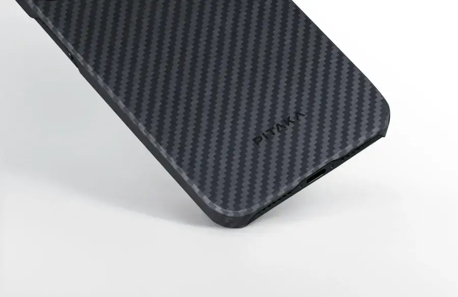Чохол Pitaka MagEZ Case 4 Twill 1500D for iPhone 15 Pro Max - Black/Grey (KI1501PM)