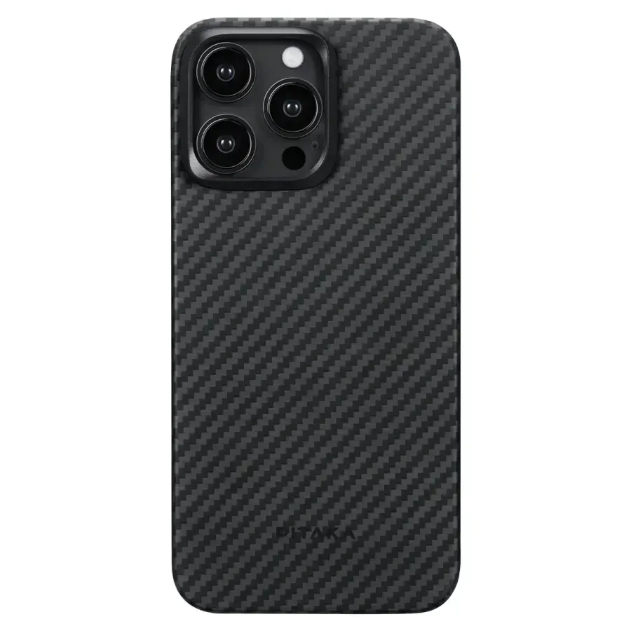 Чохол Pitaka MagEZ Case 4 Twill 1500D for iPhone 15 Pro Max - Black/Grey (KI1501PM)