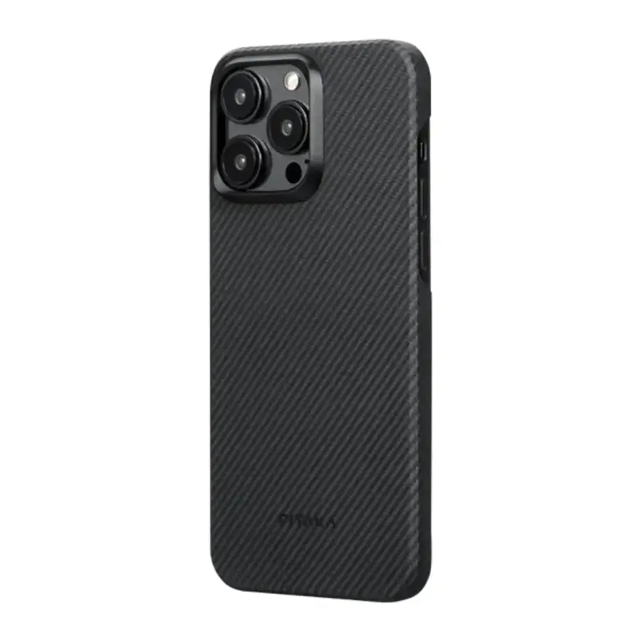 Чохол Pitaka MagEZ Case 4 Twill 600D for iPhone 15 Pro - Black/Grey (KI1501PA)