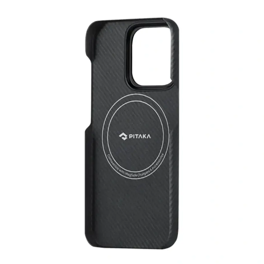 Чохол Pitaka MagEZ Case 4 Twill 600D for iPhone 15 Pro - Black/Grey (KI1501PA)
