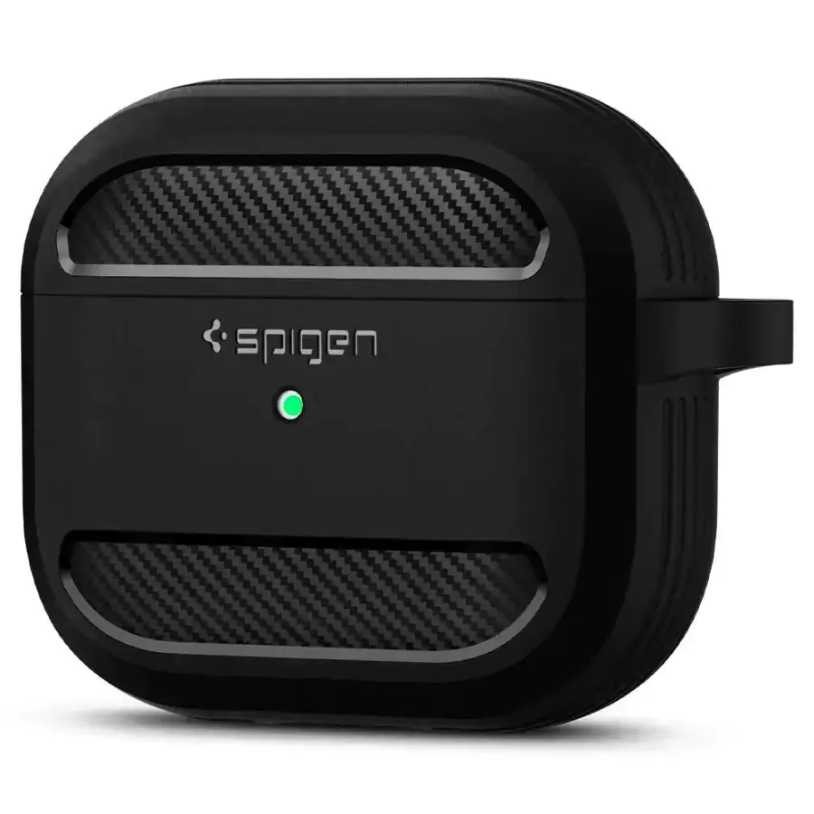 Чехол Spigen Rugged Armor case for AirPods 3 - Matte Black (ASD01978)