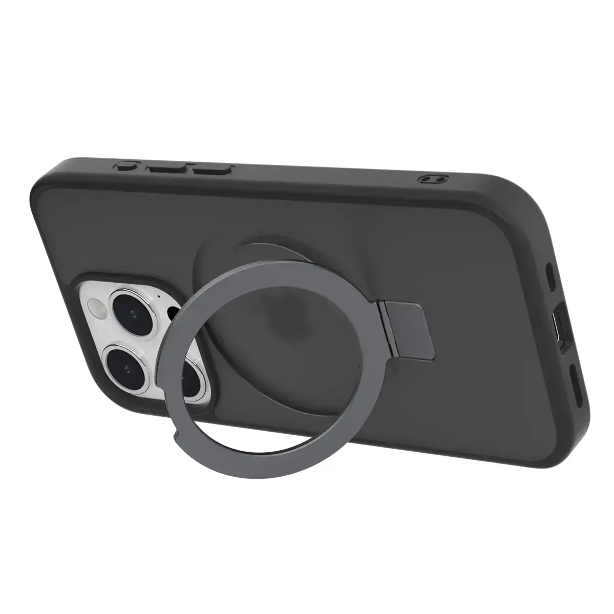 Чохол SwitchEasy MagStand M (MagSafe) StandGuard Protective case for iPhone 15 Pro - Black (SPH56P171BK23)
