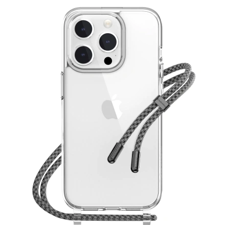 Чехол SwitchEasy Play Lanyard Shockproof Clear case for iPhone 15 Pro - Elegant (SPH56P008RE23)