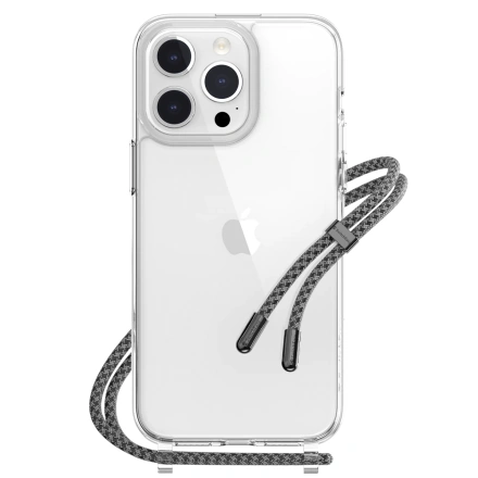 Чохол SwitchEasy Play Lanyard Shockproof Clear case for iPhone 15 Pro Max - Elegant (SPH57P008RE23)