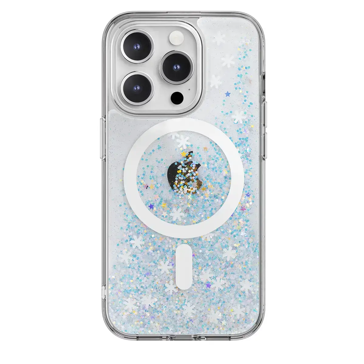 Чехол SwitchEasy Starfield M 3D Glitter Resin case with MagSafe for iPhone 15 Pro - Frozen (SPH56P021FZ23)