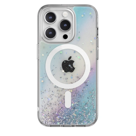 Чехол SwitchEasy Starfield M 3D Glitter Resin case with MagSafe for iPhone 15 Pro - Galaxy (SPH56P021GL23)