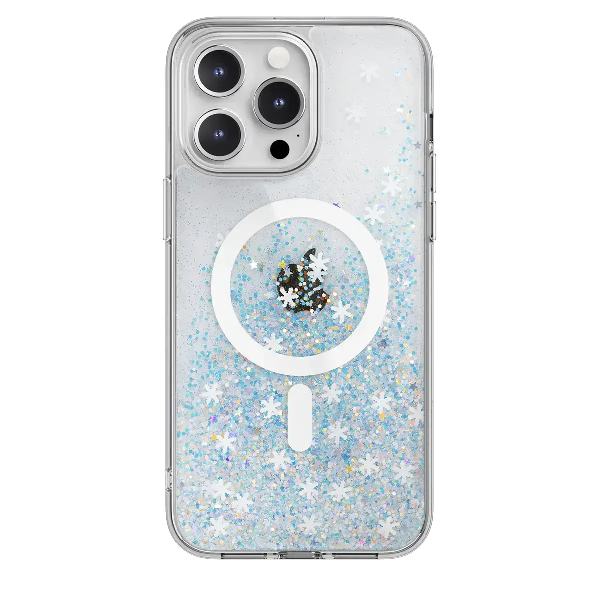 Чехол SwitchEasy Starfield M 3D Glitter Resin case with MagSafe for iPhone 15 Pro Max - Frozen (SPH57P021FZ23)