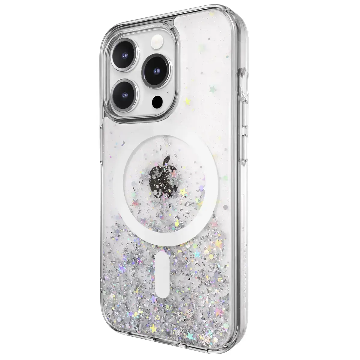 Чехол SwitchEasy Starfield M 3D Glitter Resin case with MagSafe for iPhone 15 Pro - Transparent (SPH56P021TR23)