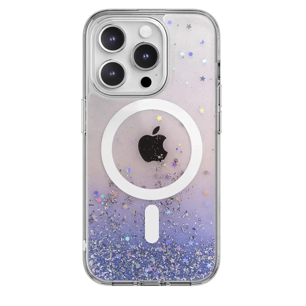 Чехол SwitchEasy Starfield M 3D Glitter Resin case with MagSafe for iPhone 15 Pro - Twilight (SPH56P021TL23)