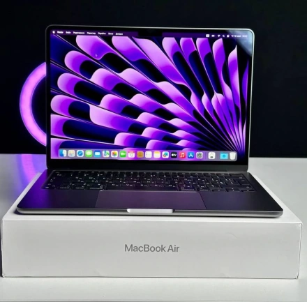 OPEN BOX MacBook Air 13.6" Space Gray 2022 (MLXX3) (M2/8GB/512SSD)🔋100% (Стан - 10/10. Комплект - повний | гарантія - 3 міс.) - Cycle 1