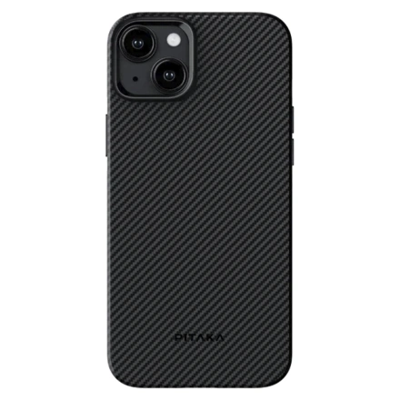 Чохол Pitaka MagEZ Case Pro 4 Twill 600D for iPhone 15 Plus - Black/Grey (KI1501MPA)